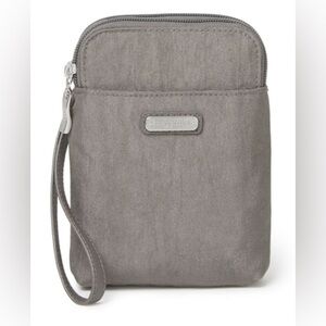 Baggallini Bryant Take Two Crossbody RFID Blocking Sterling Shimmer Nylon